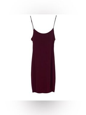 Uptown Sexy Bodycon Mini Dress Burgundy Red L Clubwear Going Out Baddie Minimal